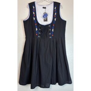 NEW GloryStar Floral Embroidered Bavarian Dirndl Oktoberfest Dress XXL 2216